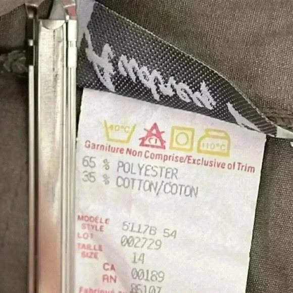 AUDREY L vintage ladies pencil skirt SIZE 14 tan‎ - Picture 6 of 6